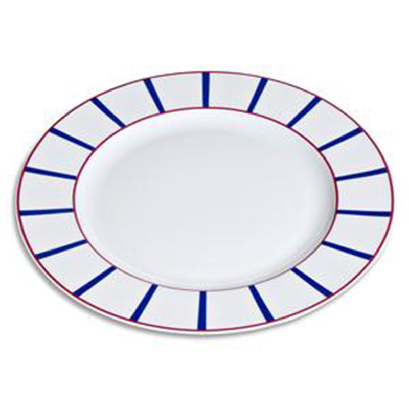 Plat rond basque en porcelaine