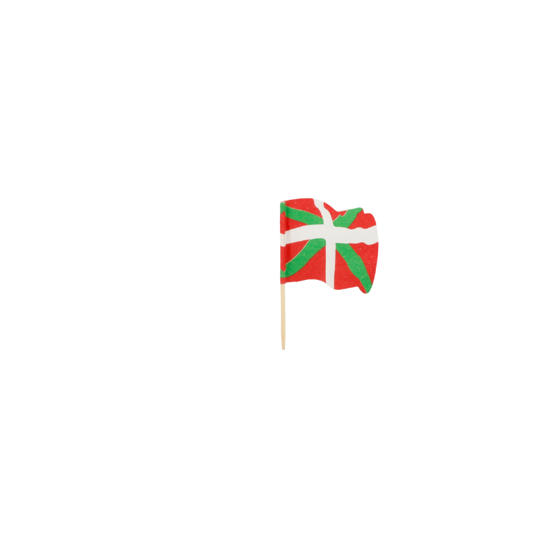 Un sachet de 25 piques drapeau basque