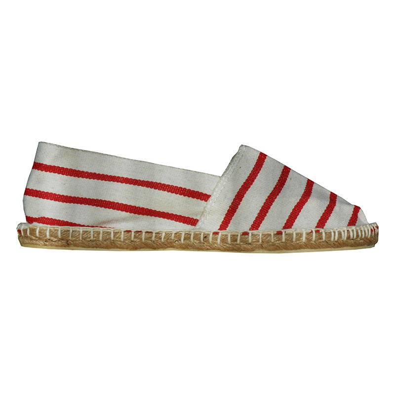 Espadrilles rouge et blanche